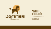 Equine Horse Sun Business Card Design