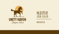 Equine Horse Sun Business Card