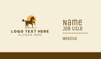 Equine Horse Sun Business Card