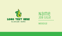 Thumbs Up Avocado Mascot Business Card