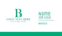 Green B Leaf Business Card