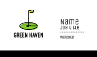 Golf Flag Green Business Card Image Preview