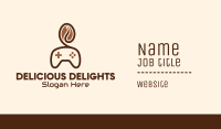 Game Controller Coffee Bean Business Card