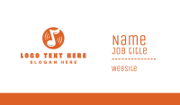 Orange Vinyl Music Business Card