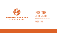 Orange Vinyl Music Business Card Image Preview