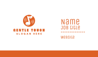 Orange Vinyl Music Business Card Image Preview