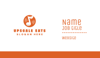 Orange Vinyl Music Business Card Image Preview