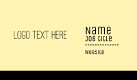 Elegant Sans Serif Business Card