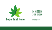 Cannabis Marijuana Weed Leaf Business Card Design
