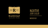 Gold Ticket Lettermark  Business Card