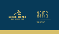 Gold Gavel Law Firm Business Card