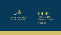 Gold Gavel Law Firm Business Card