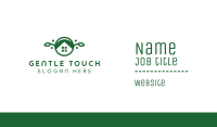 Green Vegan House Business Card Image Preview