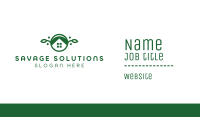 Green Vegan House Business Card Image Preview