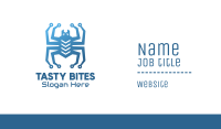Blue Digital Web Spider Business Card