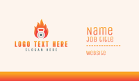 Fiery Kettlebell  Business Card