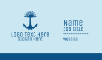 Sunset Bay Anchor Business Card