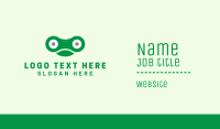 Green Chain Frog Business Card Design