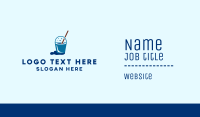 Cleaning Mop Bucket  Business Card Design