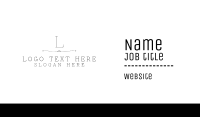Delicate Luxury Serif Font Business Card Design