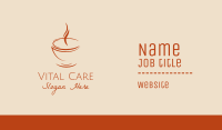 Cuppa Steam Cafe Business Card