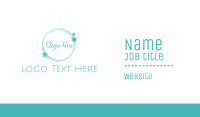 Star Mint Circle Business Card