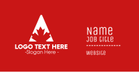 Red Triangle Business Card example 3