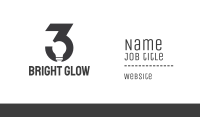 Number 3 Lamp Business Card