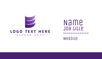 Violet Wing E Business Card Design