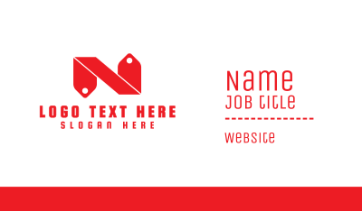 Red N Tag Business Card