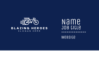 Simple Fast Bicycle Bike Business Card Image Preview