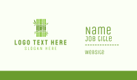 Green Bamboo Books Business Card