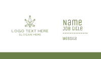 Marijuana Leaf Business Card example 4