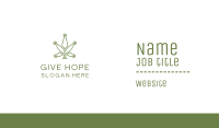 Cannabis Weed Tech Business Card