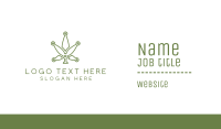 Cannabis Weed Tech Business Card