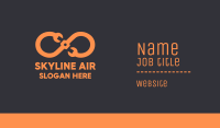 Orange Infinity Maintenance Business Card