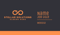 Orange Infinity Maintenance Business Card Image Preview