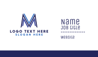 Blue Line M Business Card