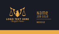 Golden Legal Griffin Business Card