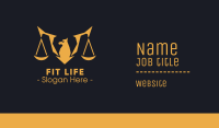 Golden Legal Griffin Business Card