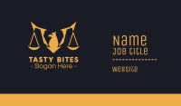 Golden Legal Griffin Business Card