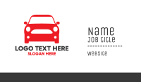 Small Red Car Business Card Design