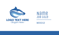 Blue Wave Fish  Business Card Design