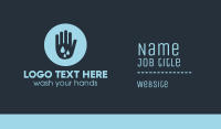 Water Clean Hand Business Card Design