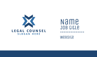 Blue Star Business Card example 2