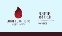 Fire Drop Business Card Design