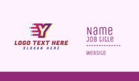 Glitchy Business Card example 4