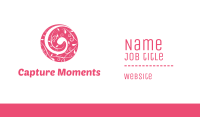 Pink Nature Circle Business Card