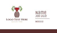 Organic Wine Barrel Business Card