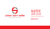 Tech Letter S Business Card Design